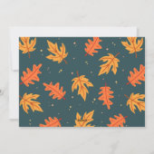 紅葉とカボチャお願いフォトカード シーズンカード (裏面)