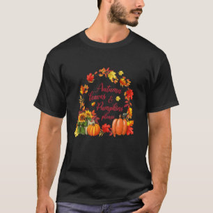紅葉とカボチャお願い秋シーズン Tシャツ