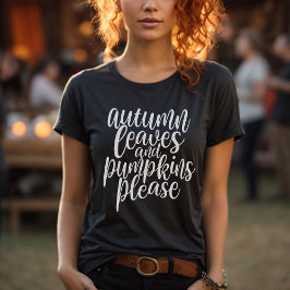 紅葉とカボチャお願い秋シーズン Tシャツ