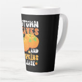 紅葉とカボチャお願い誕生日 カフェラテマグ (右アングル)