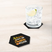 紅葉とカボチャお願い面白いハロウィーン ペーパーコースター (インサイチュ)