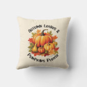 紅葉とカボチャお願い – お洒落秋 クッション (裏面)