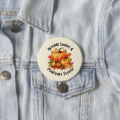 紅葉とカボチャお願い – お洒落秋 缶バッジ (インサイチュ)