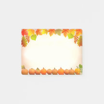 紅葉とカボチャのスクロール