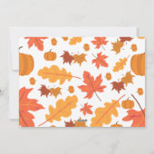 紅葉とカボチャの写真 シーズンカード (裏面)