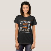 紅葉とカボチャをお願い Tシャツ (正面フル)