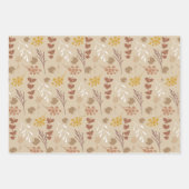 紅葉とカボチャ収穫 ラッピングペーパーシート (正面2)