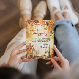 紅葉とカボチャ感謝祭 シーズンカード