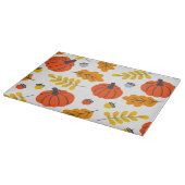 紅葉とカボチャ カッティングボード (角)