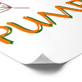 紅葉とカボチャ ポスター (角)