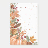 紅葉とカボチャ ポストイット (正面)