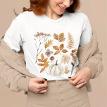 紅葉とカボチャ Tシャツ<br><div class="desc">紅葉とカボチャTシャツ</div>