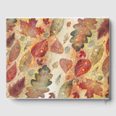 紅葉とグリッター結婚の ゲストブック (裏面)