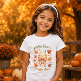 紅葉とコーヒーをください Girl's Tシャツ