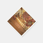 紅葉とストリングラ素朴イト スタンダードカクテルナプキン (角)