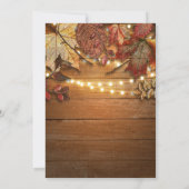 紅葉とストリングラ素朴イト 招待状 (裏面)