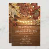 紅葉とストリングラ素朴イト 招待状 (正面/裏面)