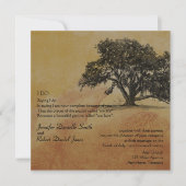 紅葉とツリーのイルミネーションのウェディング 招待状 (正面)