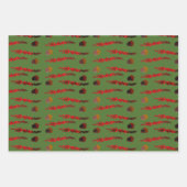 紅葉とドングリ ラッピングペーパーシート (正面2)