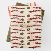 紅葉とドングリ ラッピングペーパーシート (インサイチュ)