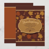 紅葉とドング招待状 招待状 (正面/裏面)