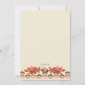 紅葉とドング招待状 招待状 (裏面)