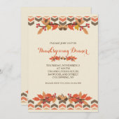 紅葉とドング招待状 招待状 (正面/裏面)