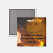 紅葉とハッピー顔 マグネット (正面/裏面)