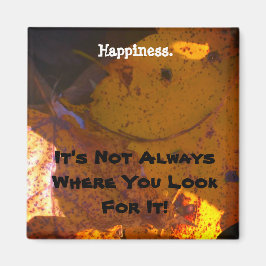 紅葉とハッピー顔 マグネット