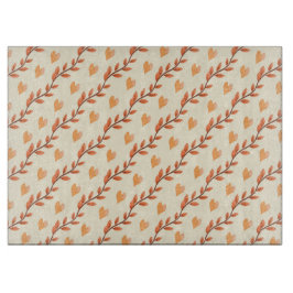 紅葉とハート カッティングボード