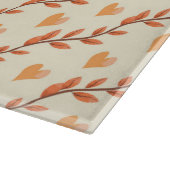 紅葉とハート カッティングボード (角)