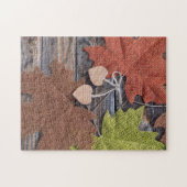 紅葉とハート ジグソーパズル (横)