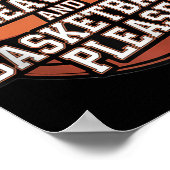 紅葉とバスケットボールお願い秋恋人Pla ポスター (角)