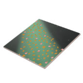 紅葉とバラ緑 タイル (側面)