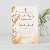 紅葉とパンパスガールファースト聖餐式 招待状 (スタンド正面)