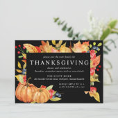 紅葉とパンプキンの感謝祭の食事 招待状 (スタンド正面)