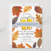 紅葉とビール オクトーバーフェスト 招待状 (正面)