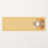 紅葉とフード付きスウェットシャツベア ヨガマット (裏面(横))