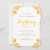 紅葉とブランチ誕生日 招待状 (正面)