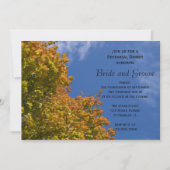 紅葉とブルースカイリハーサルディナー招待状 招待状 (正面)