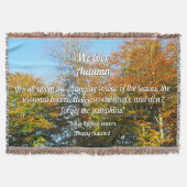 紅葉とブルースカイ – パーソナライズされた スローブランケット