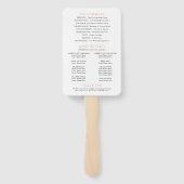 紅葉とベリーラインアートウェディングプログラム ハンドファン (裏面)