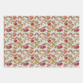 紅葉とベリー ラッピングペーパーシート (正面)