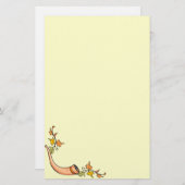 紅葉とホーン文房具 便箋 (正面/裏面)