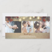 紅葉とメイソンJars写真結婚の皆様に感謝 サンキューカード (正面)