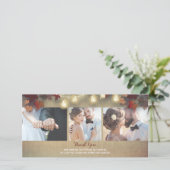 紅葉とメイソンJars写真結婚の皆様に感謝 サンキューカード (スタンド正面)