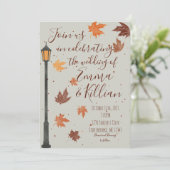 紅葉とライト 招待状 (スタンド正面)