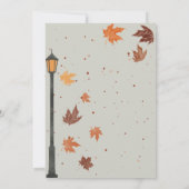 紅葉とライト 招待状 (裏面)