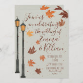 紅葉とライト 招待状 (正面/裏面)