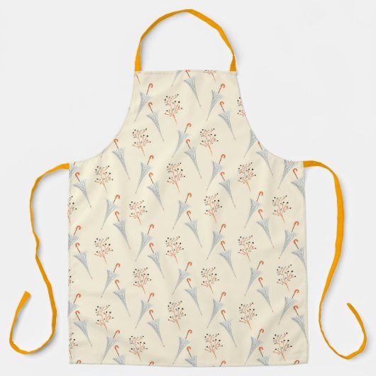 紅葉と傘 エプロン (正面)